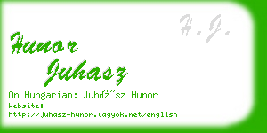 hunor juhasz business card